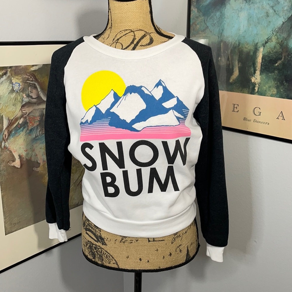 Wildfox Snow Bunny Sweatshirt Pullover Sweater Size XS